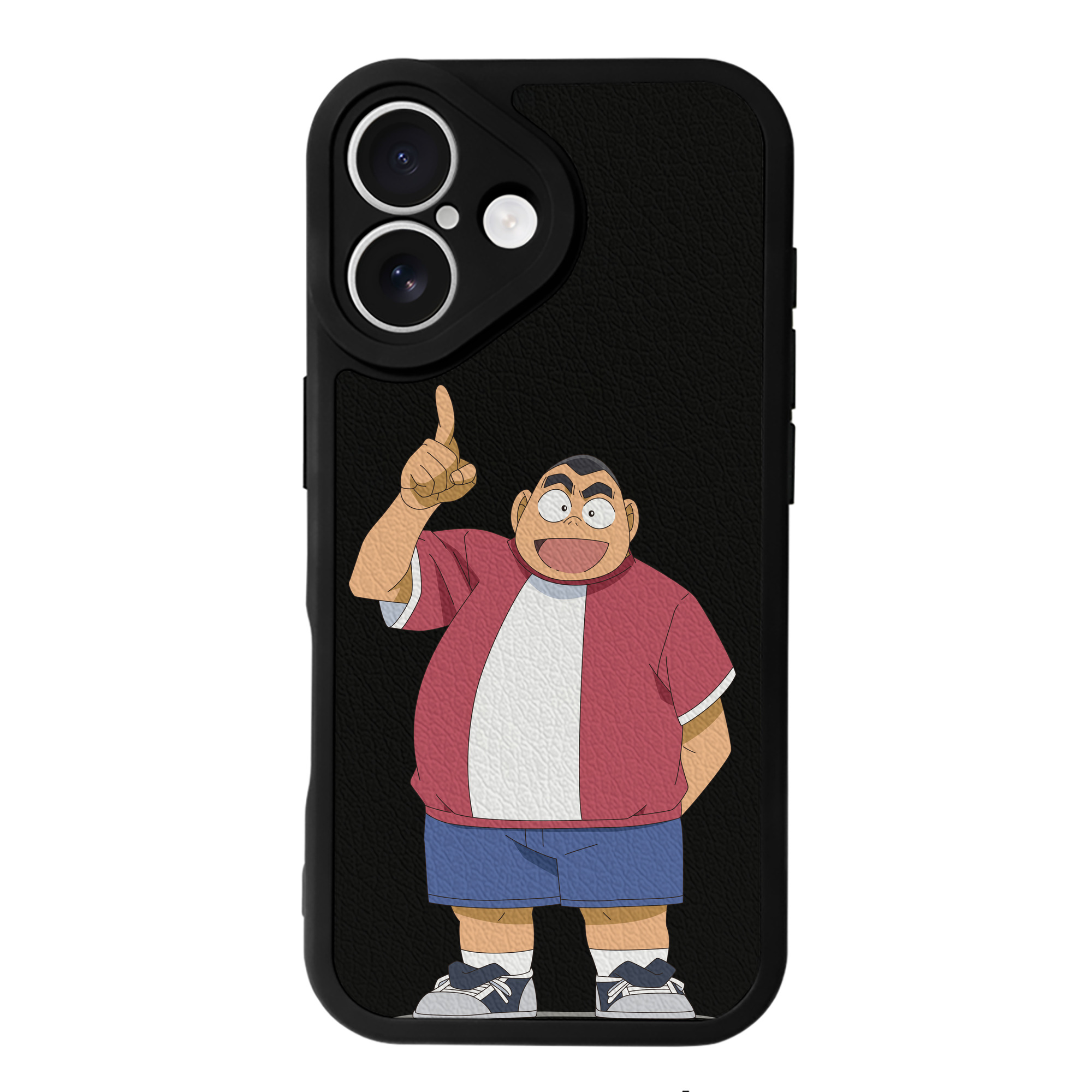 （画像用） 名探偵コナン 小嶋 元太 こじま げんた Detective Conan Kojima Genta 【iPhone 16シリーズ対応】シリコンスマホケース（レザー調） 材質：シリコン